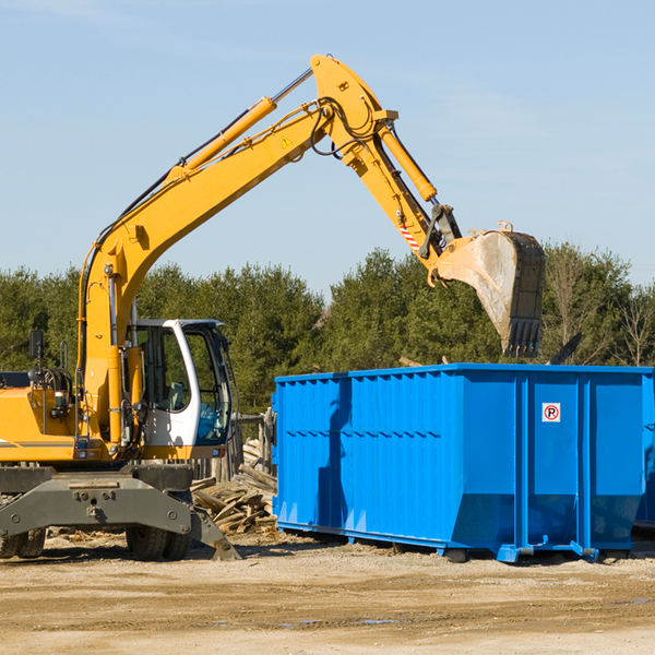 how many times can i have a residential dumpster rental emptied in Chloe West Virginia